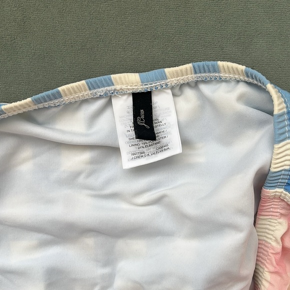 J. Crew Pastel Gingham Ruffle Bikini - Picture 7 of 8